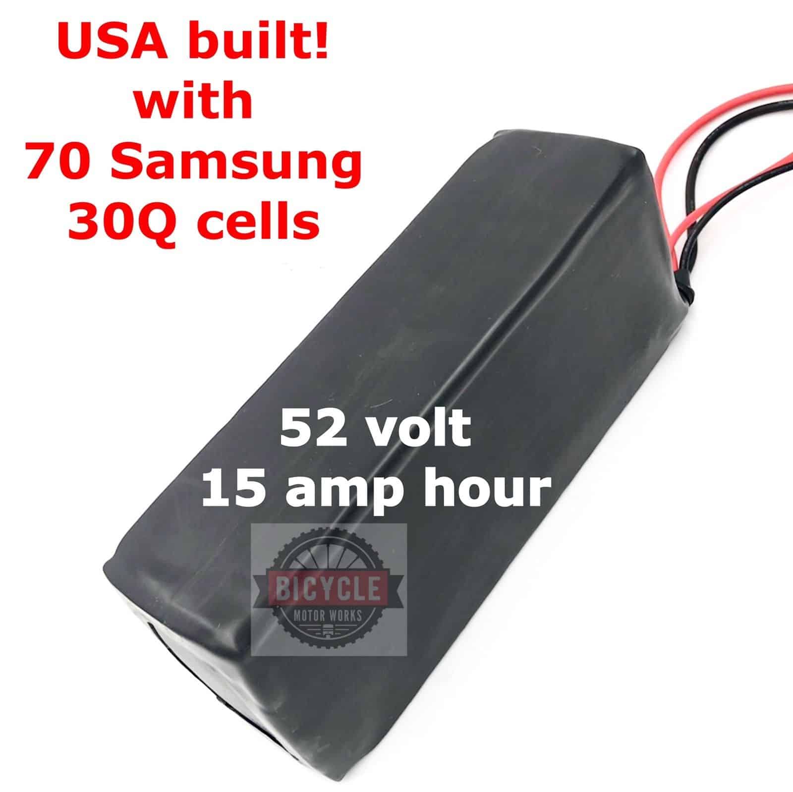 52v 15ah Samsung 30Q Lithium ion E-Bike Battery image 0